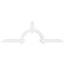 Ekena Millwork Ericson Architectural Grade PVC Gable Bracket, 84"W x 28"H x 4"D x 4"F, 8/12 Pitch GBP084X28X0404ERI00 - alternate 4